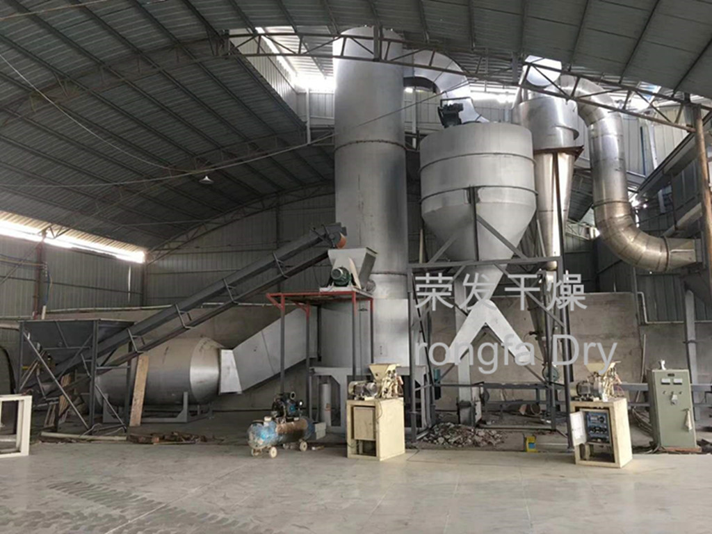 荣发干燥-江西矿资源生产企业订购我公司闪蒸干燥机用于钾长石干燥，达到标准。